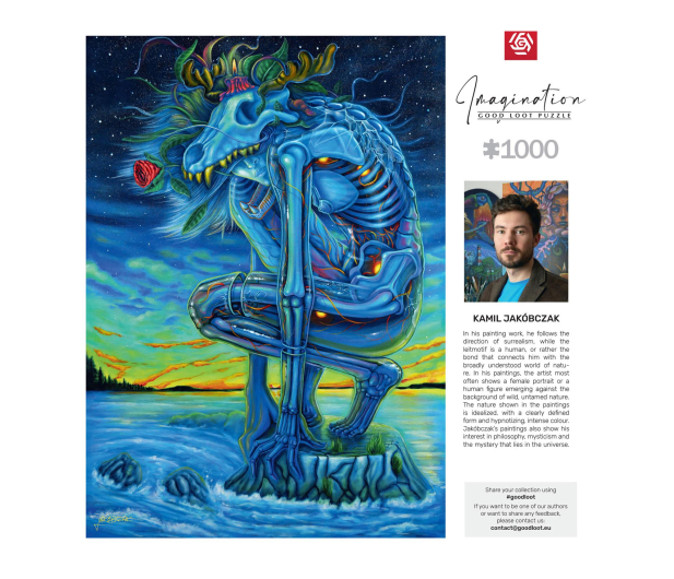 Good Loot Imagination Puzzle: Kamil Jakóbczak Biały Wilk / White Wolf - 1352595 - zdjęcie 3